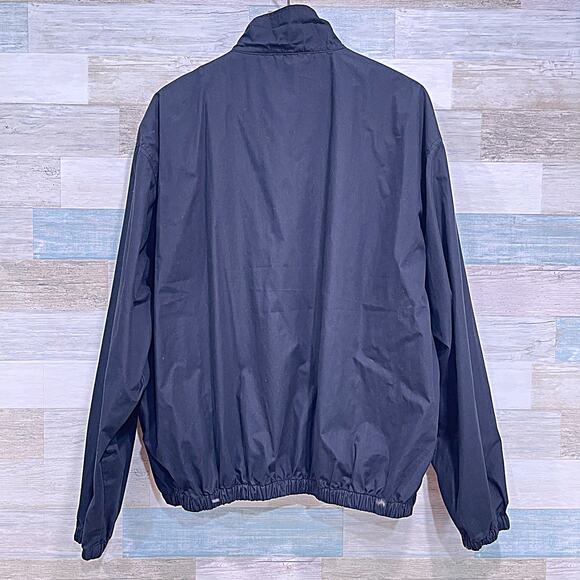 CHAPS RALPH LAUREN Vintage 90s Windbreaker Bomber Jacket Black Lined Mens XXL - Picture 5 of 8